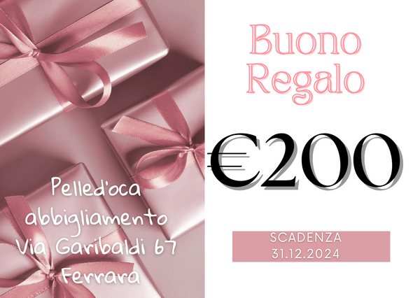 BUONO REGALO 200€